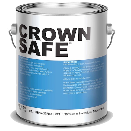 U.S. Fireplace Products Crown Safe Elastic Sealant - for Chimney Crowns, Roofs - 1 Gallon, PK2 CRS01 - PK2